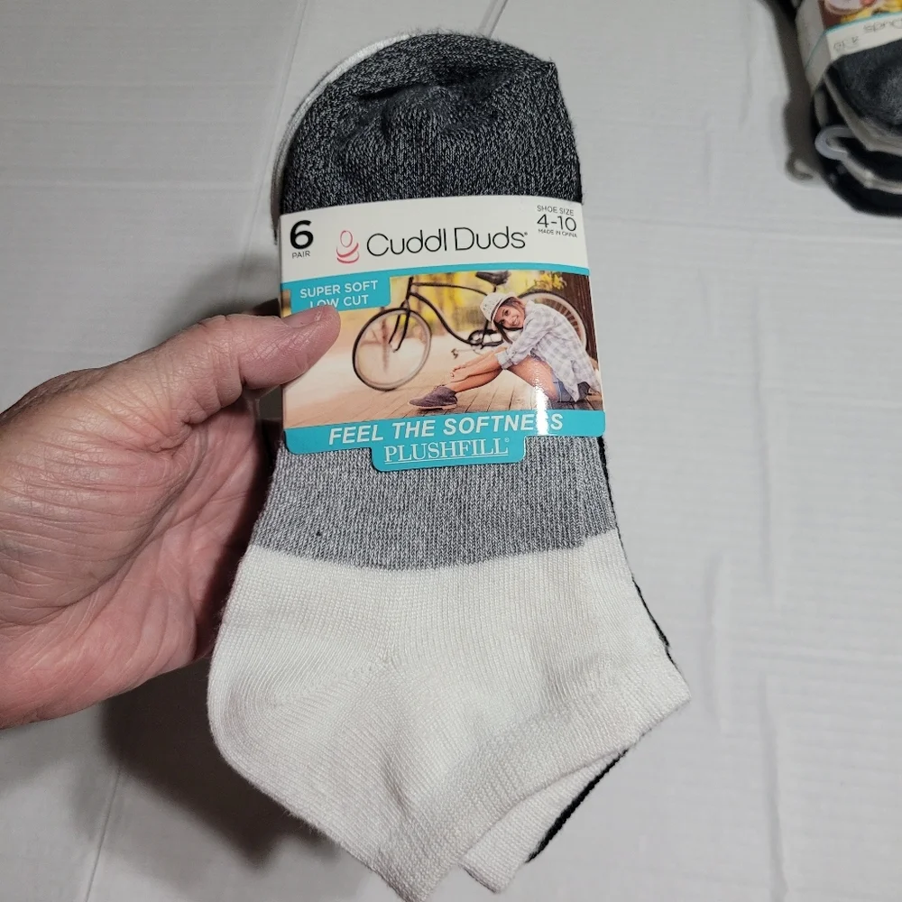 Cuddl Duds 6 Pack Supersoft Warm Crew Socks